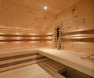 Eigenbau Sauna Vollholz Priewasser