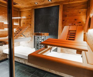 Vollholz Designsauna Priewasser